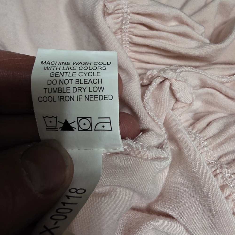 Mud Pie Pink Peplum T-Shirt Size Medium - Picture 7 of 7